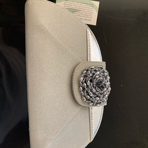 NWT J. Renee Silver Sparkly Purse - Picture 4 of 5